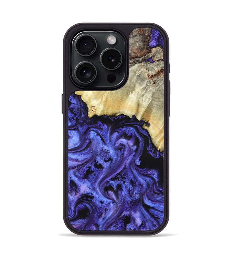 iPhone 15 Pro Wood Phone Case - Stoney (Purple, 820399)