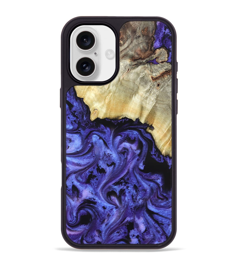 iPhone 16 Plus Wood Phone Case - Stoney (Purple, 820399)