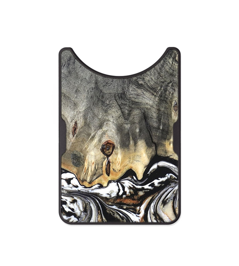 Alloy Wood Wallet - Merle (Black & White, 820401)