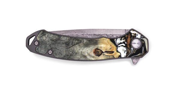 EDC Wood Pocket Knife - Merle (Black & White, 820401)