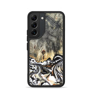 Galaxy S22 Wood Phone Case - Merle (Black & White, 820401)