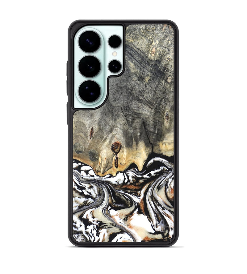 Galaxy S26 Ultra Wood Phone Case - Merle (Black & White, 820401)