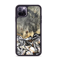 iPhone 11 Pro Max Wood Phone Case - Merle (Black & White, 820401)