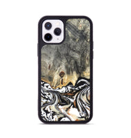iPhone 11 Pro Wood Phone Case - Merle (Black & White, 820401)