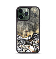 iPhone 13 Pro Wood Phone Case - Merle (Black & White, 820401)