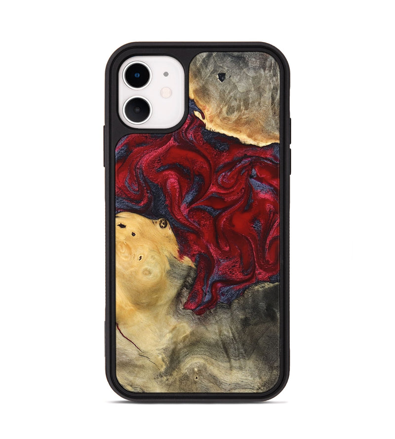 iPhone 11 Wood Phone Case - Dream (Red, 820406)