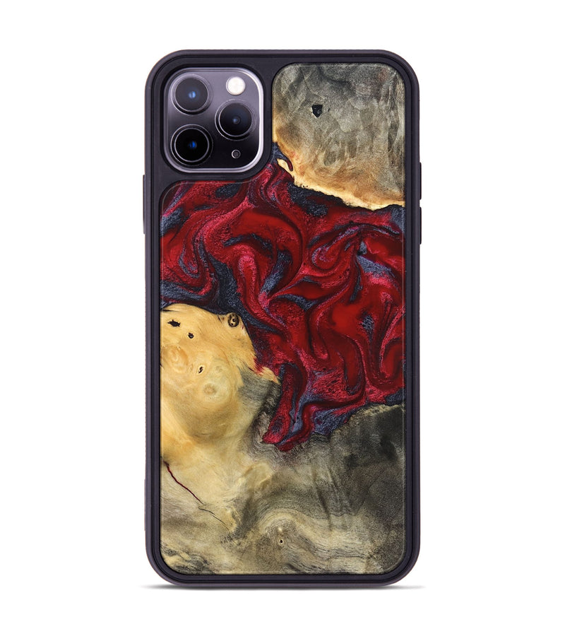 iPhone 11 Pro Max Wood Phone Case - Dream (Red, 820406)