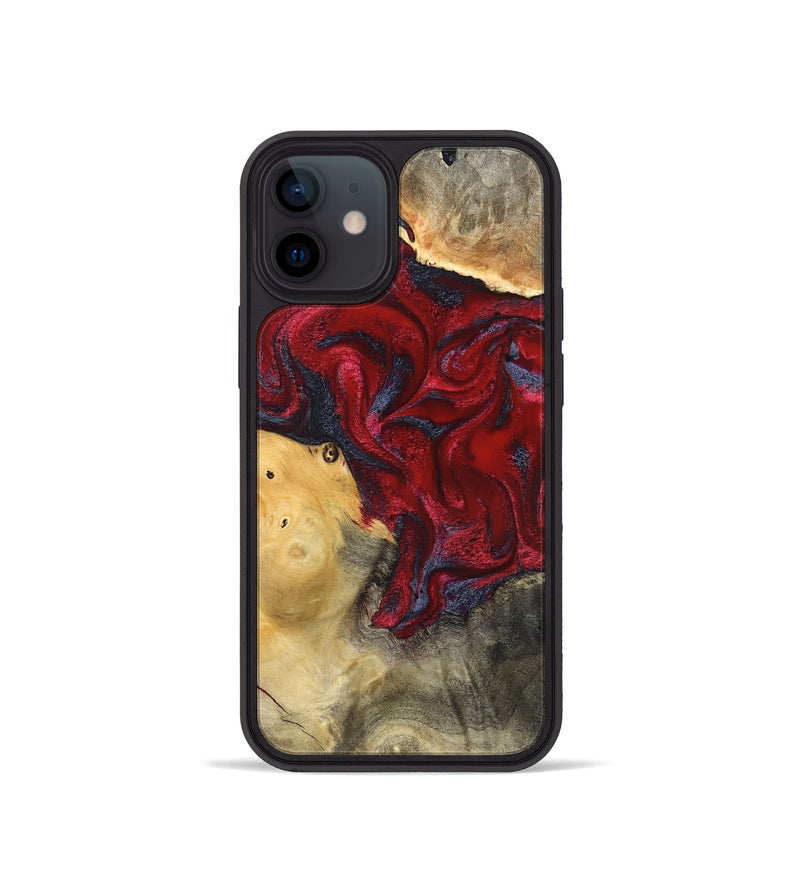 iPhone 12 mini Wood Phone Case - Dream (Red, 820406)