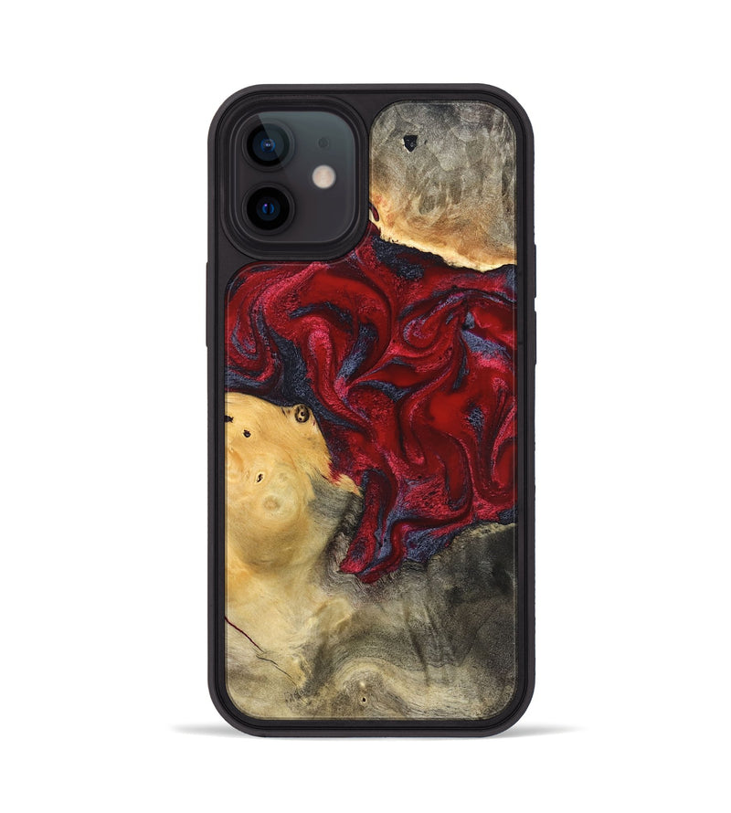 iPhone 12 Wood Phone Case - Dream (Red, 820406)