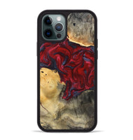 iPhone 12 Pro Max Wood Phone Case - Dream (Red, 820406)
