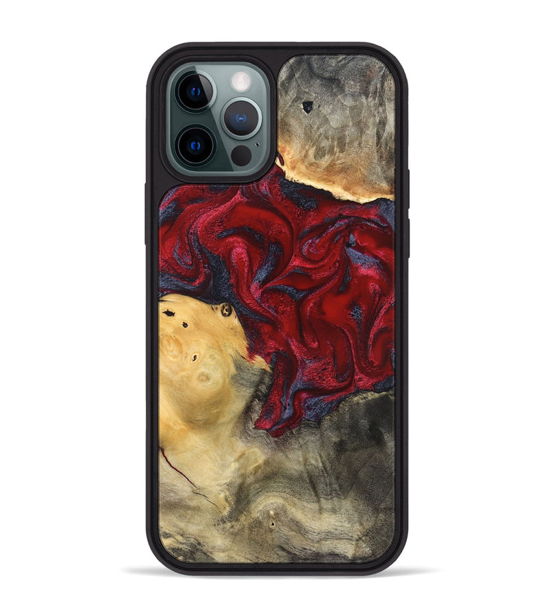 iPhone 12 Pro Max Wood Phone Case - Dream (Red, 820406)