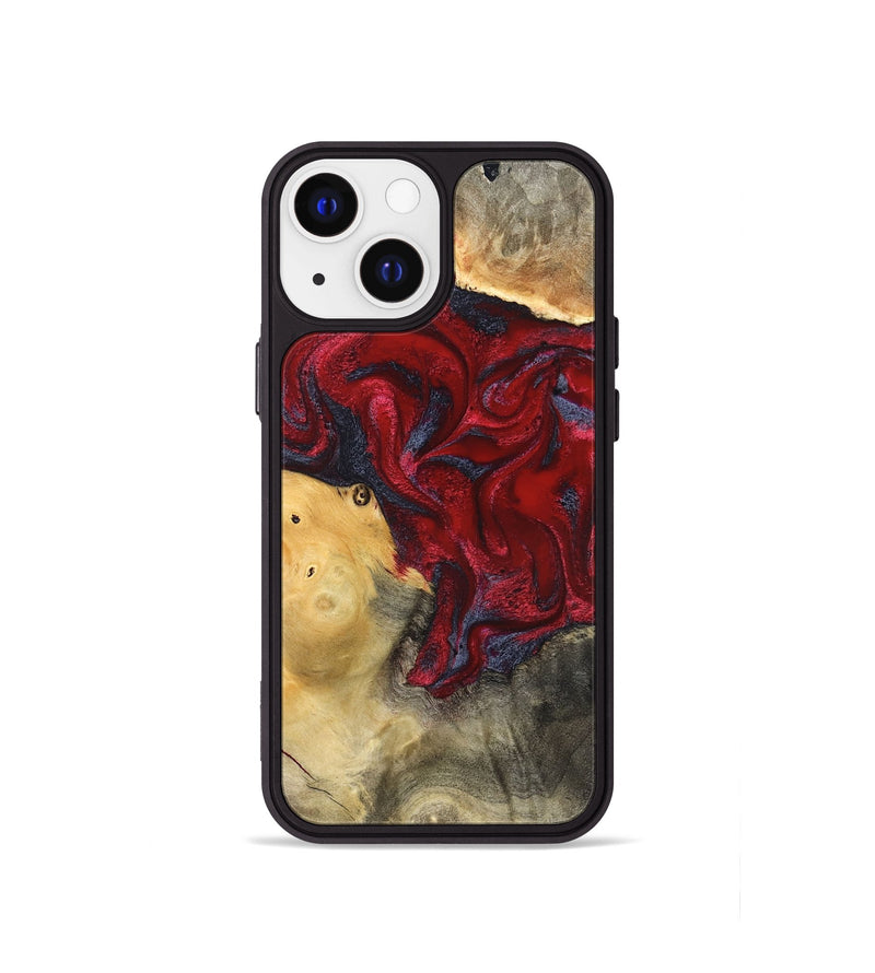 iPhone 13 mini Wood Phone Case - Dream (Red, 820406)