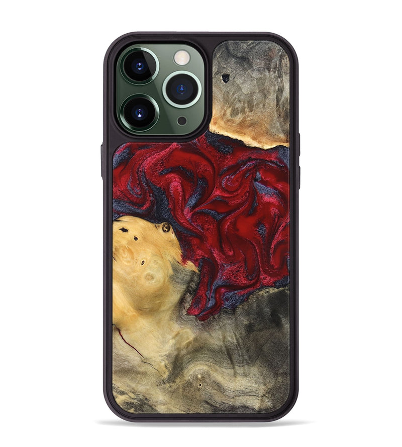iPhone 13 Pro Max Wood Phone Case - Dream (Red, 820406)