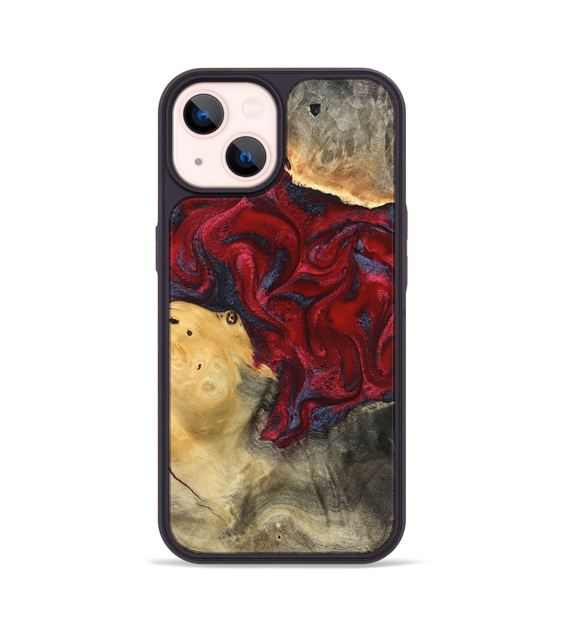 iPhone 14 Wood Phone Case - Dream (Red, 820406)