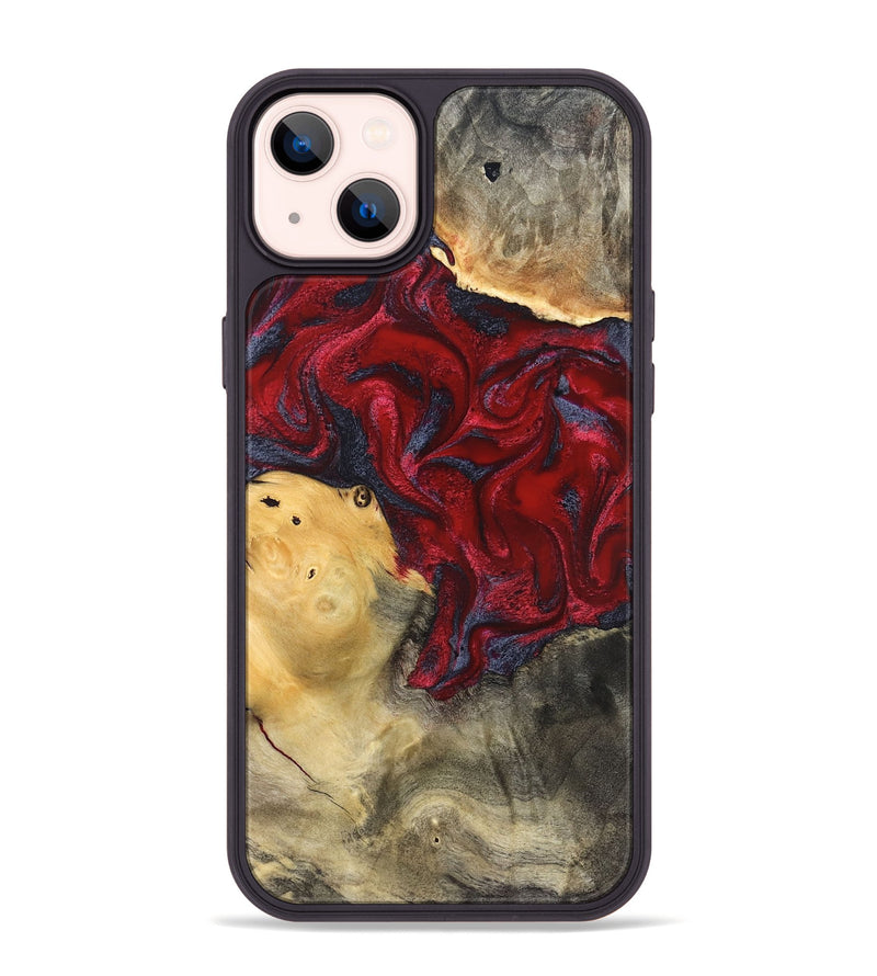 iPhone 14 Plus Wood Phone Case - Dream (Red, 820406)