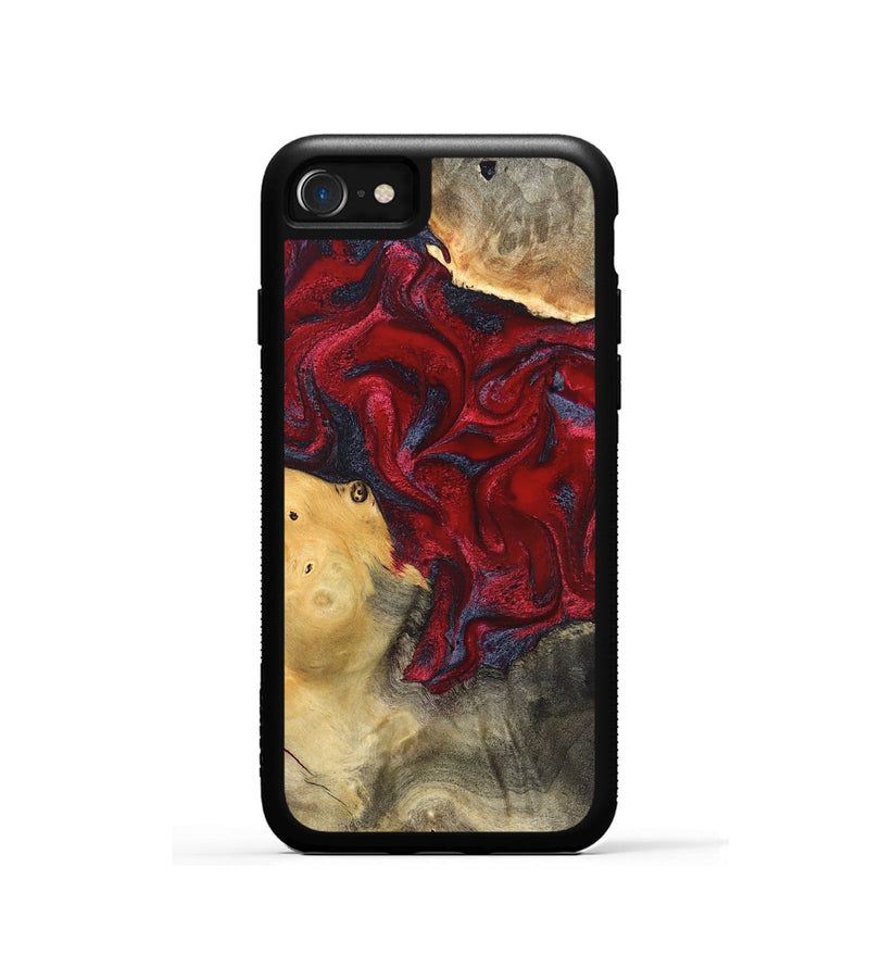 iPhone SE Wood Phone Case - Dream (Red, 820406)