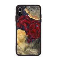 iPhone Xs Max Wood Phone Case - Dream (Red, 820406)