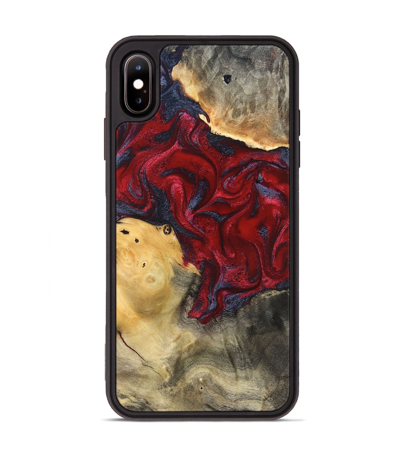 iPhone Xs Max Wood Phone Case - Dream (Red, 820406)