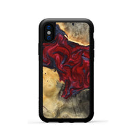 iPhone Xs Wood Phone Case - Dream (Red, 820406)