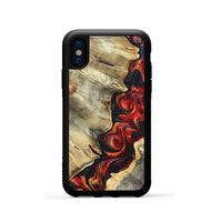 iPhone Xs Wood Phone Case - Darcy (Red, 820407)