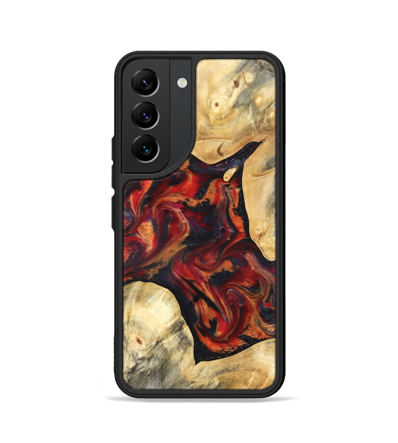 Galaxy S22 Wood Phone Case - Aylani (Red, 820408)