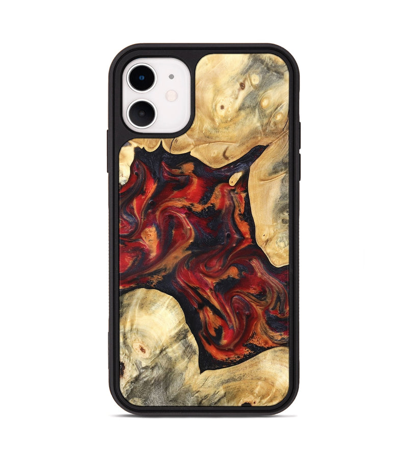 iPhone 11 Wood Phone Case - Aylani (Red, 820408)