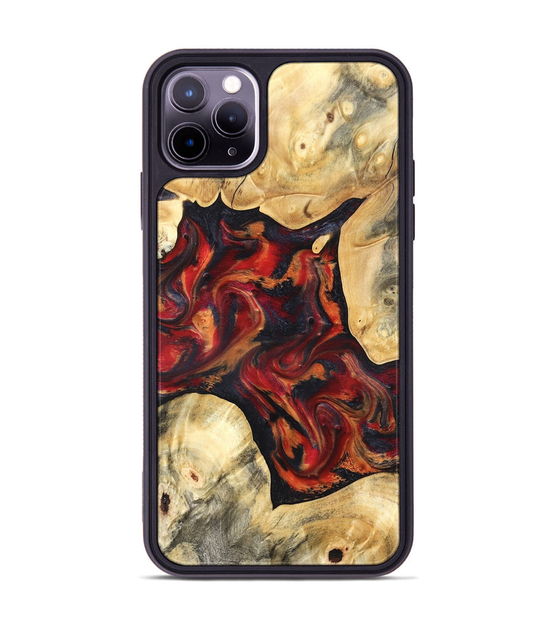 iPhone 11 Pro Max Wood Phone Case - Aylani (Red, 820408)