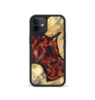 iPhone 12 mini Wood Phone Case - Aylani (Red, 820408)