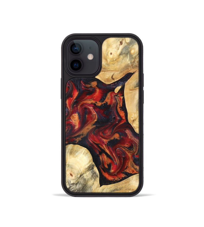 iPhone 12 mini Wood Phone Case - Aylani (Red, 820408)