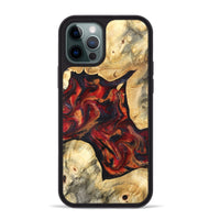 iPhone 12 Pro Max Wood Phone Case - Aylani (Red, 820408)