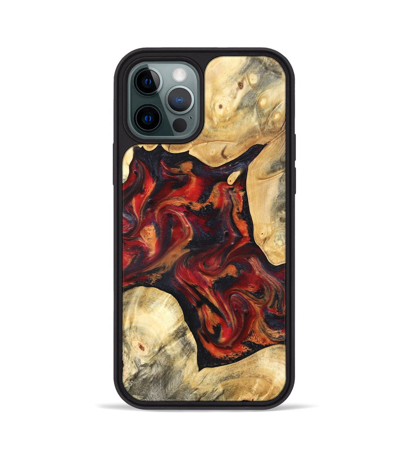 iPhone 12 Pro Wood Phone Case - Aylani (Red, 820408)