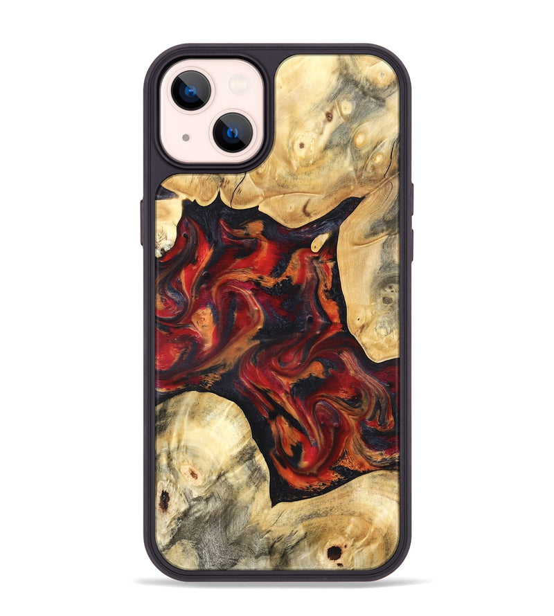 iPhone 14 Plus Wood Phone Case - Aylani (Red, 820408)