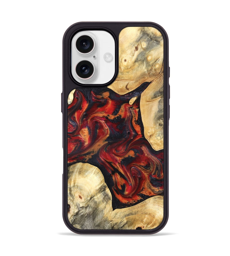 iPhone 17 Wood Phone Case - Aylani (Red, 820408)