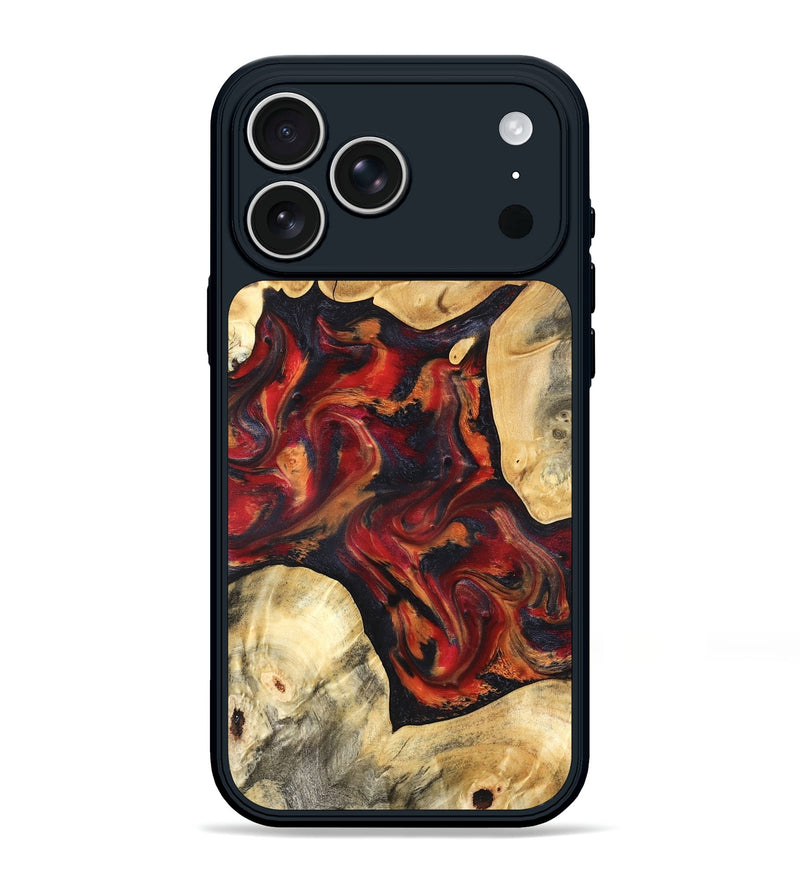 iPhone 17 Pro Max Wood Phone Case - Aylani (Red, 820408)