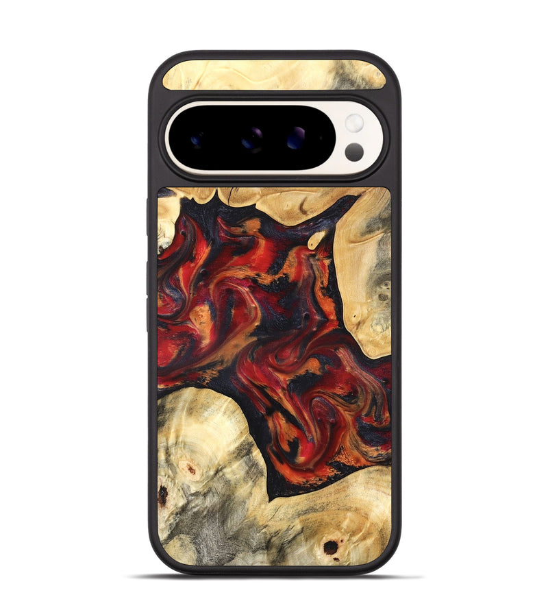 Pixel 9 Wood Phone Case - Aylani (Red, 820408)