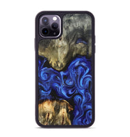 iPhone 11 Pro Max Wood Phone Case - Rosalyn (Blue, 820410)