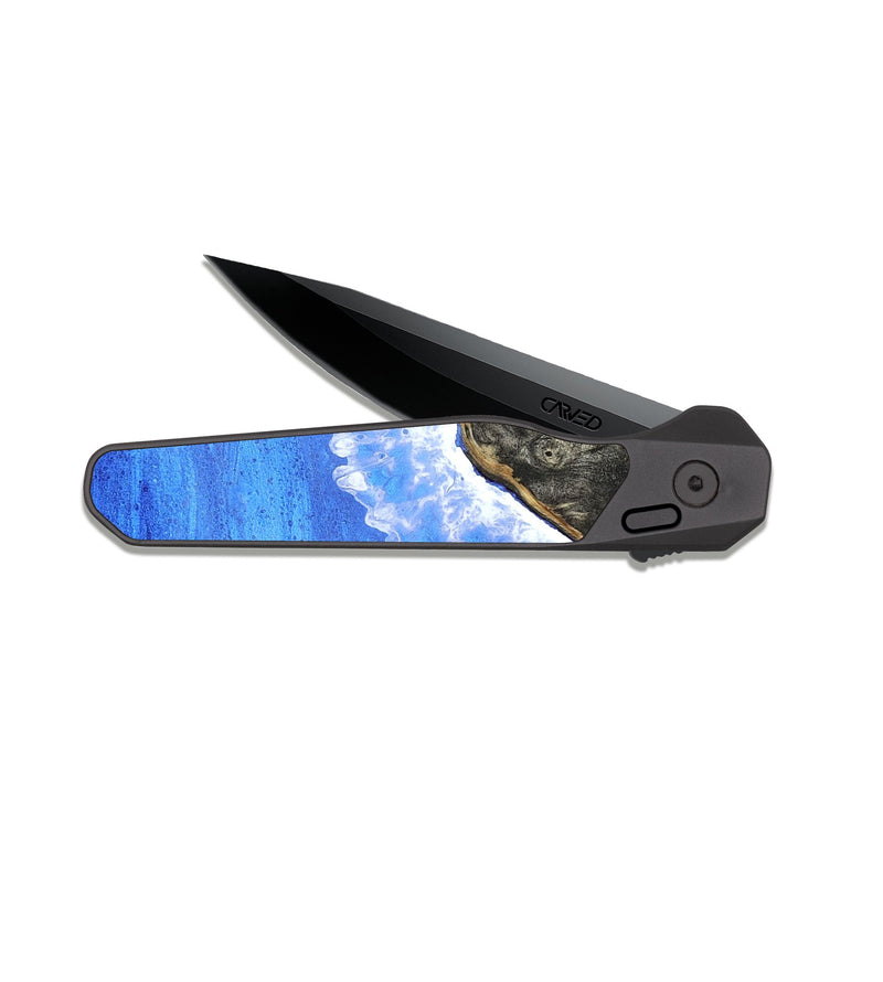 EDC Dark Slate Wood Pocket Knife - Betty (Coastal, 820416)