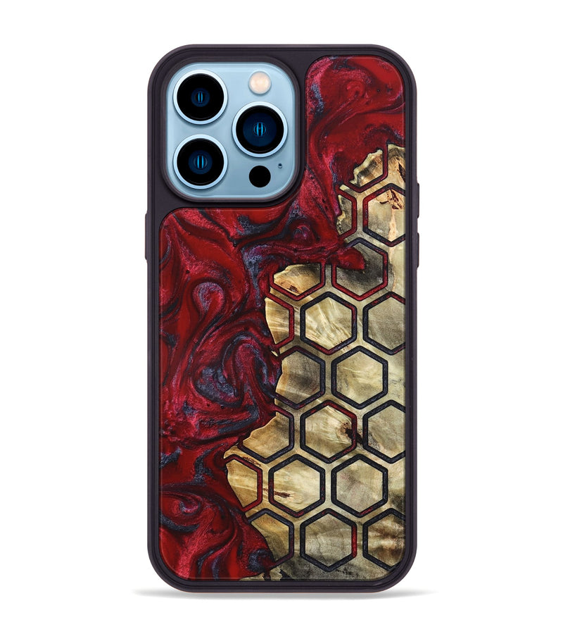 iPhone 14 Pro Max Wood Phone Case - Leandra (Pattern, 820425)