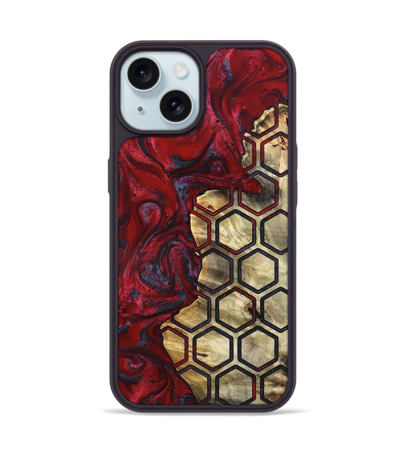 iPhone 15 Wood Phone Case - Leandra (Pattern, 820425)