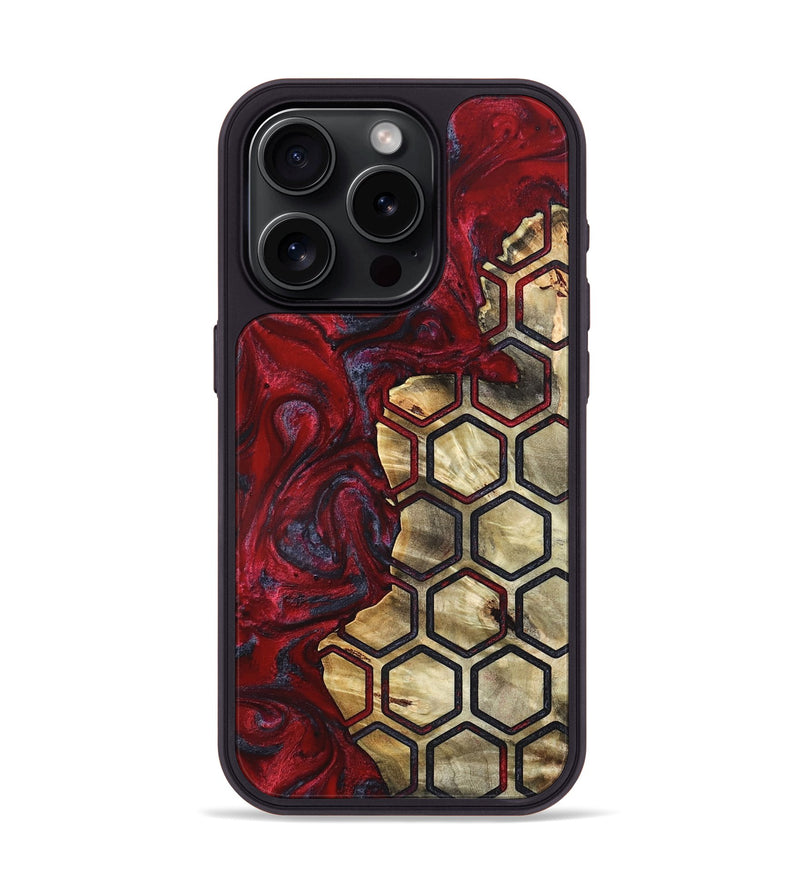iPhone 15 Pro Wood Phone Case - Leandra (Pattern, 820425)