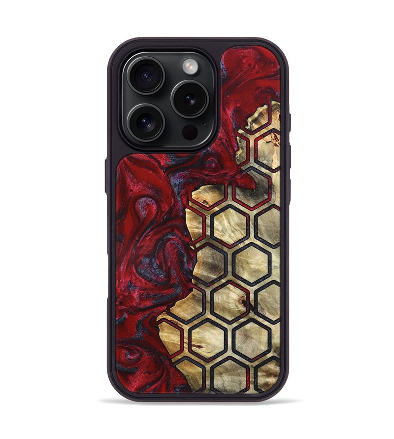 iPhone 16 Pro Wood Phone Case - Leandra (Pattern, 820425)