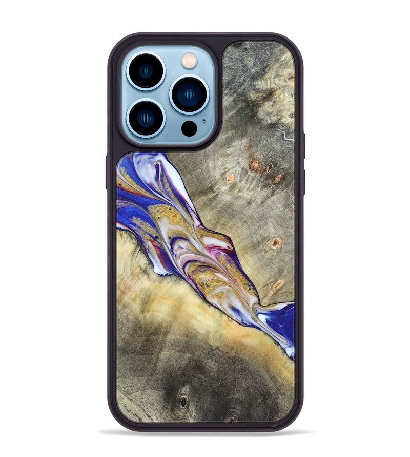 iPhone 14 Pro Max Wood Phone Case - Chaim (Merica, 820436)
