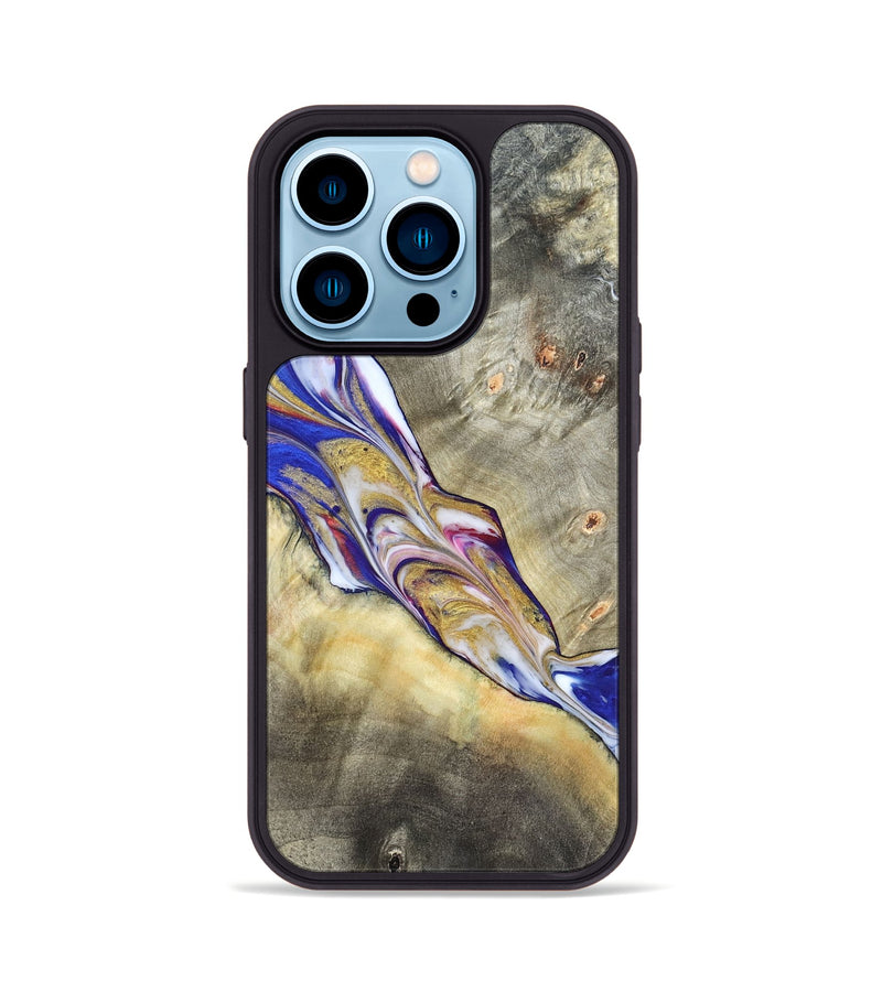 iPhone 14 Pro Wood Phone Case - Chaim (Merica, 820436)