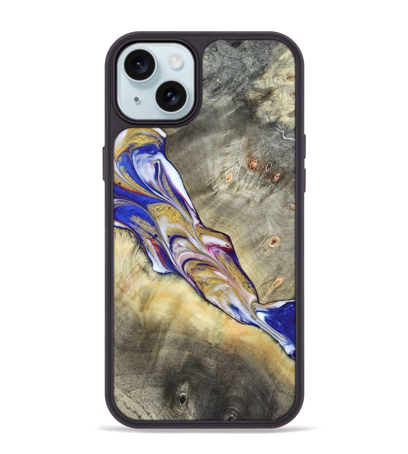 iPhone 15 Plus Wood Phone Case - Chaim (Merica, 820436)