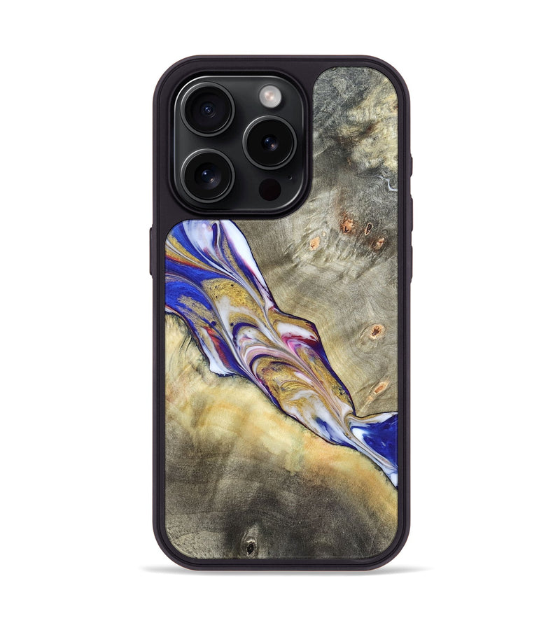 iPhone 15 Pro Wood Phone Case - Chaim (Merica, 820436)