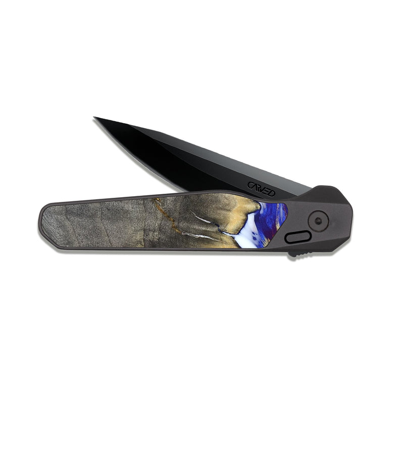 EDC Dark Slate Wood Pocket Knife - Kole (Merica, 820445)