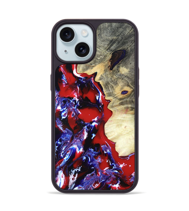 iPhone 15 Wood Phone Case - Curtis (Merica, 820446)