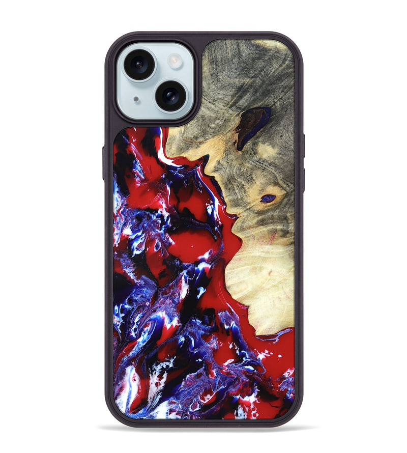 iPhone 15 Plus Wood Phone Case - Curtis (Merica, 820446)