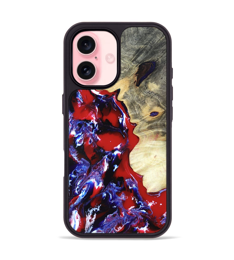 iPhone 16 Wood Phone Case - Curtis (Merica, 820446)