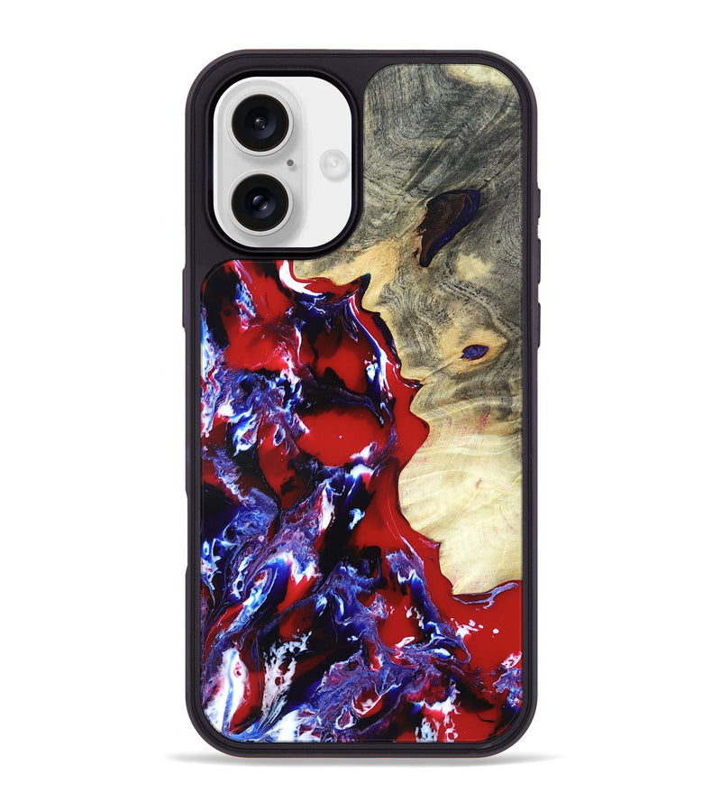 iPhone 16 Plus Wood Phone Case - Curtis (Merica, 820446)